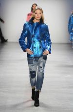 MARTHA HUNT at John John Runway Show at New York Fashion Show 02/12/2019