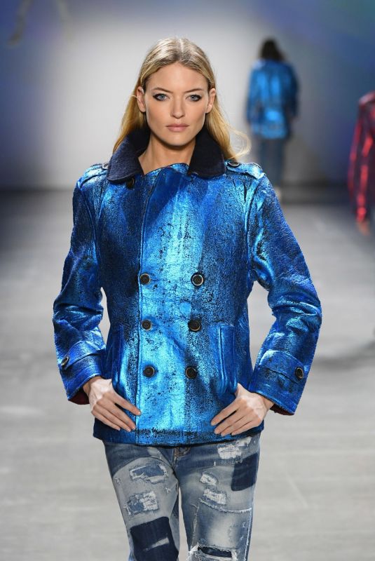 MARTHA HUNT at John John Runway Show at New York Fashion Show 02/12/2019