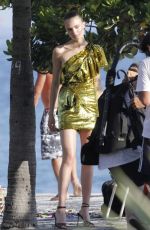 MARTHA HUNT on the Set of a Photoshoot in Ipanema 02/01/2019