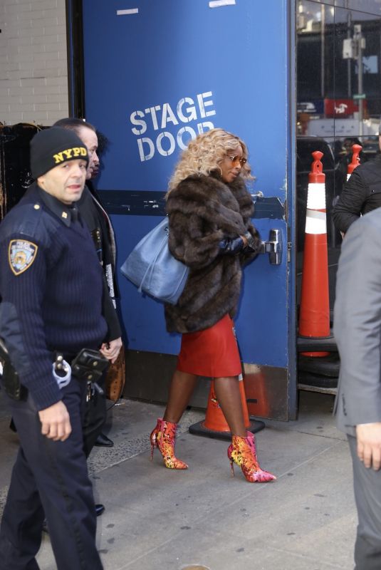MARY J. BLIGE Leaves Good Morning America in New York 02/14/2019