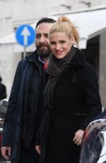 MICHELLE HUNZIKER Out and About in Milan 02/05/2019