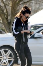 MICHELLE KEEGAN Leaves a Gym in Essex 02/15/2019