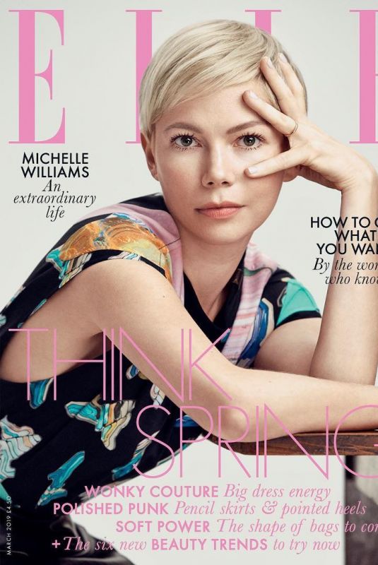 MICHELLE WILLIAMS in Elle Magazine, UK March 2019