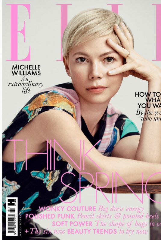 MICHELLE WILLIAMS n Elle Magazine, UK March 2019