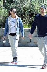MILA KUNIS and Ashton Kutcher Out in Los Angeles 02/22/2019