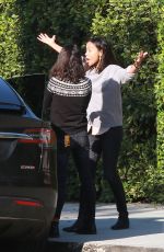 MILA KUNIS and ZOE SALDANA Out in Los Angeles 02/08/2019