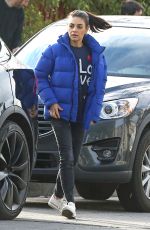 MILA KUNIS Out in Los Angeles 02/01/2019