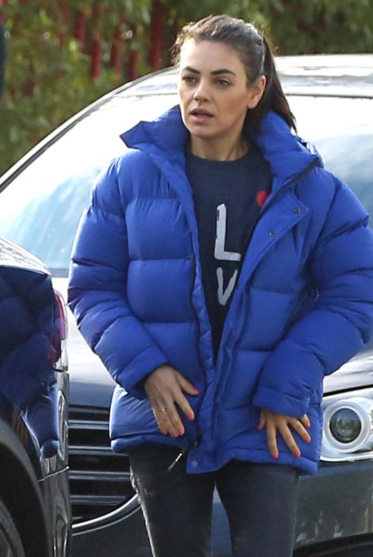 MILA KUNIS Out in Los Angeles 02/01/2019