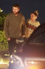 MILEY CYRUS and Liam Hemsworth at Nobu in Malibu 02/17/2019