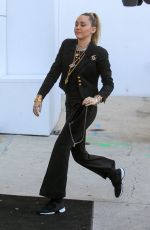MILEY CYRUS Arrives at Chanel Store in Los Angeles 02/22/2019