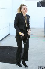 MILEY CYRUS Arrives at Chanel Store in Los Angeles 02/22/2019