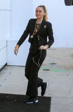 MILEY CYRUS Arrives at Chanel Store in Los Angeles 02/22/2019