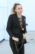 MILEY CYRUS Arrives at Chanel Store in Los Angeles 02/22/2019