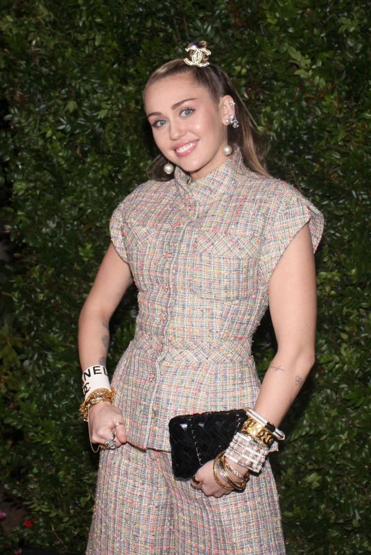 MILEY CYRUS at Charles Finch and Chanel