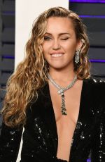 MILEY CYRUS at Vanity Fair Oscar Party in Beverly Hills 02/24/2019