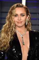MILEY CYRUS at Vanity Fair Oscar Party in Beverly Hills 02/24/2019
