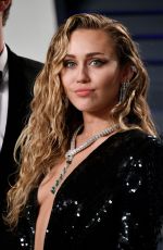 MILEY CYRUS at Vanity Fair Oscar Party in Beverly Hills 02/24/2019