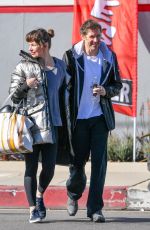 MILLA JOVOVICH and Paul Anderson Leaves a Gym in Los Angeles 02/11/2019