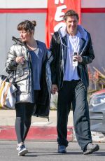 MILLA JOVOVICH and Paul Anderson Leaves a Gym in Los Angeles 02/11/2019