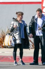 MILLA JOVOVICH and Paul Anderson Leaves a Gym in Los Angeles 02/11/2019