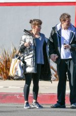 MILLA JOVOVICH and Paul Anderson Leaves a Gym in Los Angeles 02/11/2019