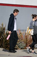 MILLA JOVOVICH and Paul W.S. Anderson at Trampoline Gym in Los Angeles 01/29/2019