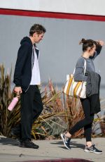 MILLA JOVOVICH and Paul W.S. Anderson at Trampoline Gym in Los Angeles 01/29/2019