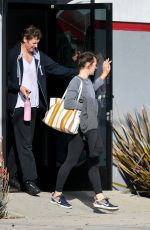 MILLA JOVOVICH and Paul W.S. Anderson at Trampoline Gym in Los Angeles 01/29/2019