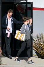 MILLA JOVOVICH and Paul W.S. Anderson at Trampoline Gym in Los Angeles 01/29/2019