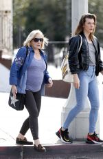 MILLA JOVOVICH Out Shopping with Her Mom in West Hollywood 01/23/2019