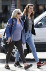MILLA JOVOVICH Out Shopping with Her Mom in West Hollywood 01/23/2019