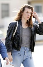 MILLA JOVOVICH Out Shopping with Her Mom in West Hollywood 01/23/2019