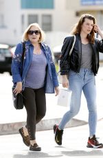 MILLA JOVOVICH Out Shopping with Her Mom in West Hollywood 01/23/2019