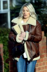 MOLLIE KING Out and About in Londond 01/31/2019