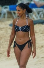 MYA HARRISON in Bikini at a Beach in Barbados 02/23/2019