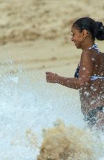 MYA HARRISON in Bikini at a Beach in Barbados 02/23/2019