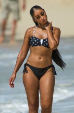 MYA HARRISON in Bikini at a Beach in Barbados 02/23/2019