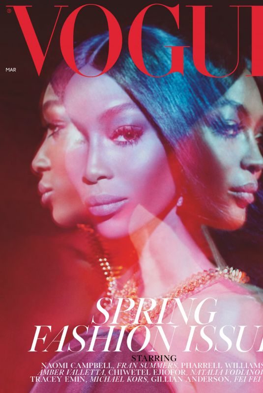 NAOMI CAMPBELL in Vogue Magazine, March 2019