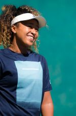 NAOMI OSAKA Practises at 2019 Dubai Duty Free Tennis WTA Championships in Dubai 02/18/2019