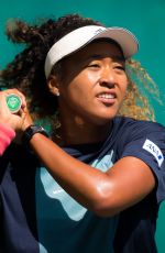 NAOMI OSAKA Practises at 2019 Dubai Duty Free Tennis WTA Championships in Dubai 02/18/2019