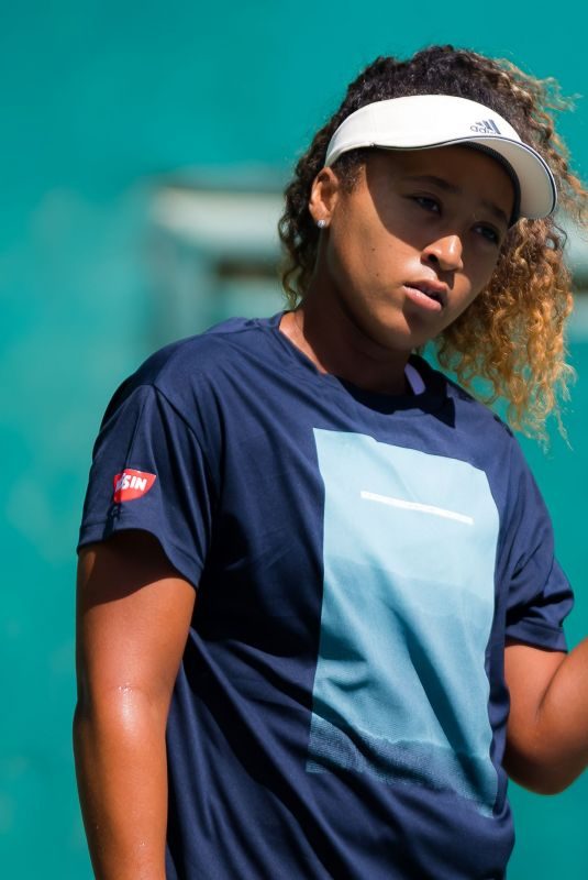 NAOMI OSAKA Practises at 2019 Dubai Duty Free Tennis WTA Championships in Dubai 02/18/2019