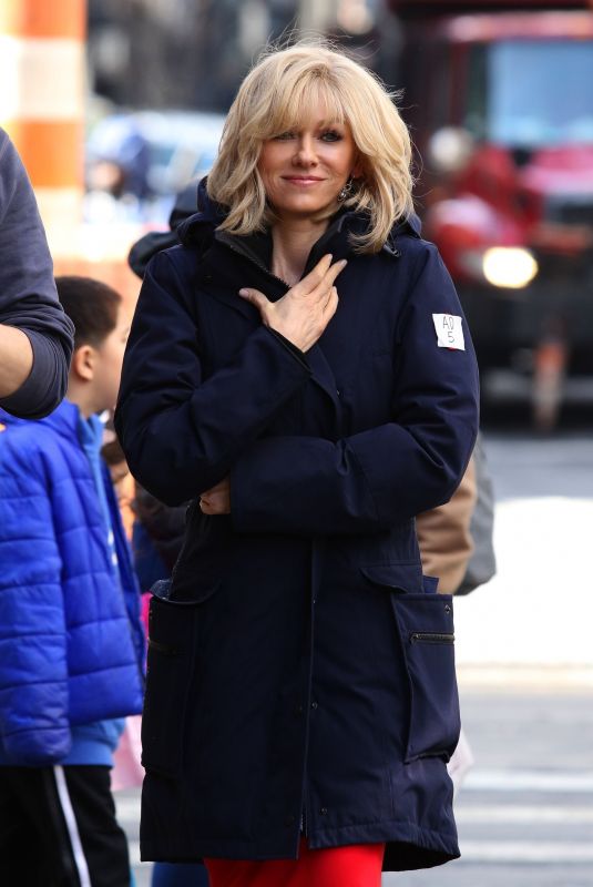 NAOMI WATTS as Gretchen Carlson on the Set of The Loudest Voice in New York 02/21/2019