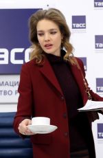 NATALIA VODIANOVA at a Press Conference in Moscow 02/05/2019