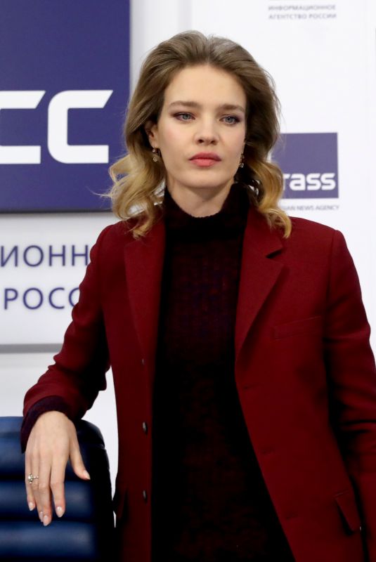 NATALIA VODIANOVA at a Press Conference in Moscow 02/05/2019