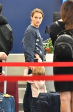 NATALIE PORTMAN at Los Angeles International Airport 02/14/2019
