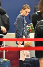 NATALIE PORTMAN at Los Angeles International Airport 02/14/2019