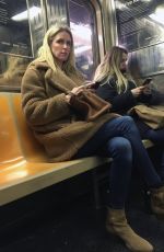 NICKY HILTON Riding the Subway in New York 01/29/2019