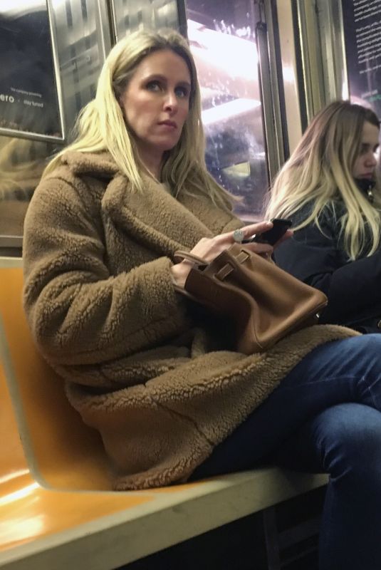 NICKY HILTON Riding the Subway in New York 01/29/2019