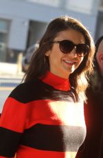 NINA DOBREV Arrives at CBS Studio in New York 02/28/2019