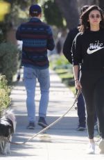 NINA DOBREV Out with Her Dog in Hollywood 02/25/2019